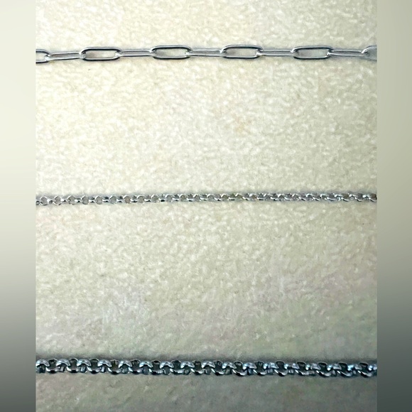 Your Choice: SS Anklets - Lg Rolo, Sm Rolo, Thin Paperclip - Picture 1 of 6